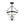 LightFixturesUSA - 3 - Light Clear Glass Bell Jar Lantern Pendant / Semi Flush - Ceiling Light - Brass - 