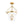 LightFixturesUSA - 3 - Light Clear Glass Bell Jar Lantern Pendant / Semi Flush - Ceiling Light - Brass - 
