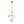 LightFixturesUSA - 3 - Light Clear Glass Bell Jar Lantern Pendant / Semi Flush - Ceiling Light - Brass - 