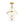 LightFixturesUSA - 3 - Light Clear Glass Bell Jar Lantern Pendant / Semi Flush - Ceiling Light - Brass - 