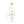 LightFixturesUSA - 3 - Light Clear Glass Bell Jar Lantern Pendant / Semi Flush - Ceiling Light - Brass - 