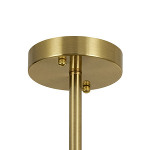 LightFixturesUSA - 3 - Light Clear Glass Globe Sputnik Semi Flush Mount - Ceiling Light - Black - 