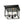 LightFixturesUSA - 3 - Light Clear Seeded Glass Black Square Cage Ceiling Light - Ceiling Light - Black - 