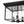 LightFixturesUSA - 3 - Light Clear Seeded Glass Black Square Cage Ceiling Light - Ceiling Light - Black - 