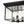 LightFixturesUSA - 3 - Light Clear Seeded Glass Black Square Cage Ceiling Light - Ceiling Light - Black - 