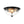 Load image into Gallery viewer, LightFixturesUSA - 3 - light Clear Water Glass Flush Mount Ceiling Light - Ceiling Light - Black - 
