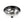 LightFixturesUSA - 3 - light Clear Water Glass Flush Mount Ceiling Light - Ceiling Light - Black - 