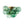 LightFixturesUSA - 3 - Light Cluster Green Tinted Glass Globe Bubble Semi Flush - Ceiling Light - Green Bubble - 