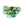 LightFixturesUSA - 3 - Light Cluster Green Tinted Glass Globe Bubble Semi Flush - Ceiling Light - Green Bubble - 
