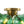LightFixturesUSA - 3 - Light Cluster Green Tinted Glass Globe Bubble Semi Flush - Ceiling Light - Green Bubble - 