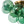LightFixturesUSA - 3 - Light Cluster Green Tinted Glass Globe Bubble Semi Flush - Ceiling Light - Green Bubble - 