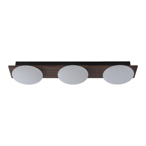 LightFixturesUSA - 3 - Light Dimmable LED Rustic Linear Flush Mount Light - Ceiling Light - 30.7 in - 