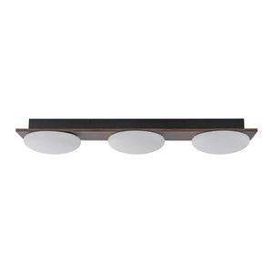 LightFixturesUSA - 3 - Light Dimmable LED Rustic Linear Flush Mount Light - Ceiling Light - 30.7 in - 