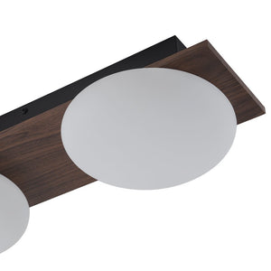 LightFixturesUSA - 3 - Light Dimmable LED Rustic Linear Flush Mount Light - Ceiling Light - 30.7 in - 