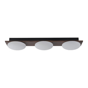 LightFixturesUSA - 3 - Light Dimmable LED Rustic Linear Flush Mount Light - Ceiling Light - 30.7 in - 
