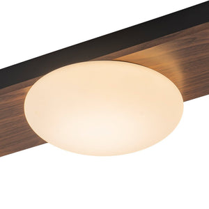 LightFixturesUSA - 3 - Light Dimmable LED Rustic Linear Flush Mount Light - Ceiling Light - 30.7 in - 