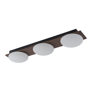 LightFixturesUSA - 3 - Light Dimmable LED Rustic Linear Flush Mount Light - Ceiling Light - 30.7 in - 