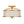 LightFixturesUSA-3-Light Distressed Gold Linen Drum Cage Semi Flush Mount-Ceiling Light-14 in-