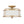 LightFixturesUSA-3-Light Distressed Gold Linen Drum Cage Semi Flush Mount-Ceiling Light-14 in-