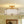 LightFixturesUSA-3-Light Distressed Gold Linen Drum Cage Semi Flush Mount-Ceiling Light-14 in-