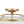 LightFixturesUSA-3-Light Distressed Gold Linen Drum Cage Semi Flush Mount-Ceiling Light-14 in-