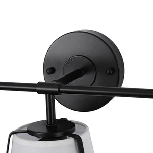 LightFixturesUSA - 3 - Light Fabric Conical Shade Vanity Wall Sconce - Wall Sconce - 24.4 in - 