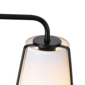 LightFixturesUSA - 3 - Light Fabric Conical Shade Vanity Wall Sconce - Wall Sconce - 24.4 in - 