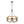 LightFixturesUSA - 3 - Light Farmhouse Open Aged Wood Drum Pendant Light - Chandelier - 3 - Light - 