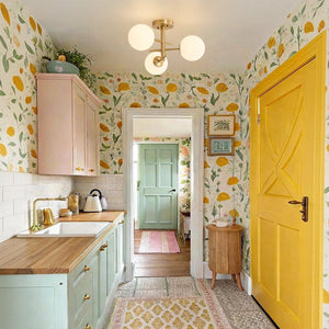 LightFixturesUSA - 3 - Light Frosted Glass Globe Tiered Sputnik Semi Flush Mount - Ceiling Light - Brass - 