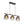 LightFixturesUSA - 3 - Light Gradual Smoked Glass Shade Linear Island Pendant - Chandelier - Black - 