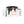 LightFixturesUSA - 3 - Light Water Textured Glass Drum Cage Semi Flush Mount - Ceiling Light - Black - 