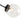 LightFixturesUSA - 4 - Light Bloom Clear Glass Globe Semi Flush Mount - Ceiling Light - Black - 
