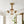 LightFixturesUSA - 4 - Light Bloom Clear Glass Globe Semi Flush Mount - Ceiling Light - Brass - 