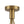 LightFixturesUSA - 4 - Light Bloom Clear Glass Globe Semi Flush Mount - Ceiling Light - Brass - 