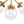 LightFixturesUSA - 4 - Light Bloom Clear Glass Globe Semi Flush Mount - Ceiling Light - Brass - 