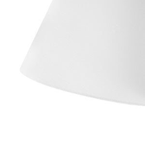 LightFixturesUSA - 4 - Light Cluster White Fabric Cone Shade Chandelier - Chandelier - 25 in - 