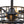 LightFixturesUSA - 4 - Light Crystal Accented Drum Cage Ceiling Fan Light - Ceiling Light - Black - 