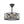 LightFixturesUSA - 4 - Light Crystal Accented Drum Cage Ceiling Fan Light - Ceiling Light - Black - 