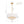 LightFixturesUSA - 4 - Light Crystal Accented White Fabric Drum Cage Chandelier - Chandelier - Brass - 