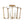 LightFixturesUSA - 4 - light French Antique Candle Style Lantern Semi Flush - Ceiling Light - Gold - 