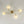 LightFixturesUSA - 4 - Light Minimalist Linear Sputnik Opal Glass Globe Semi Flush - Ceiling Light - Brass - 