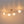 LightFixturesUSA-4-Light Opal Glass Globe Linear Island Semi Flush Chandelier-Ceiling Light-Brass-