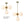 LightFixturesUSA - 4 - Light Opal Glass Globe Sputnik Semi Flush Chandelier - Ceiling Light - Black - 