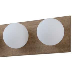 LightFixturesUSA - 4 - Light Opal Glass Linear Wooden Semi Flush Mount / Wall Light - Wall Sconce - 4 - Lt - 