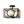 LightFixturesUSA - 4 - light Textured Glass Square Lantern Semi Flush Mount - Ceiling Light - Black - 