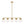LightFixturesUSA-5-Light Brass Ribbed Glass Globe Linear Island Chandelier-Chandelier-34.3 in-