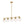 LightFixturesUSA-5-Light Brass Ribbed Glass Globe Linear Island Chandelier-Chandelier-34.3 in-