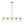 LightFixturesUSA-5-Light Brass Ribbed Glass Globe Linear Island Chandelier-Chandelier-34.3 in-