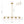LightFixturesUSA-5-Light Brass Ribbed Glass Globe Linear Island Chandelier-Chandelier-34.3 in-