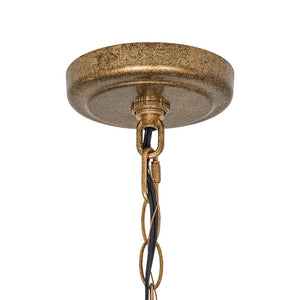LightFixturesUSA - 5 - Light French Distressed Gold Candle Linear Island Chandelier - Chandelier - Distressed Gold - 